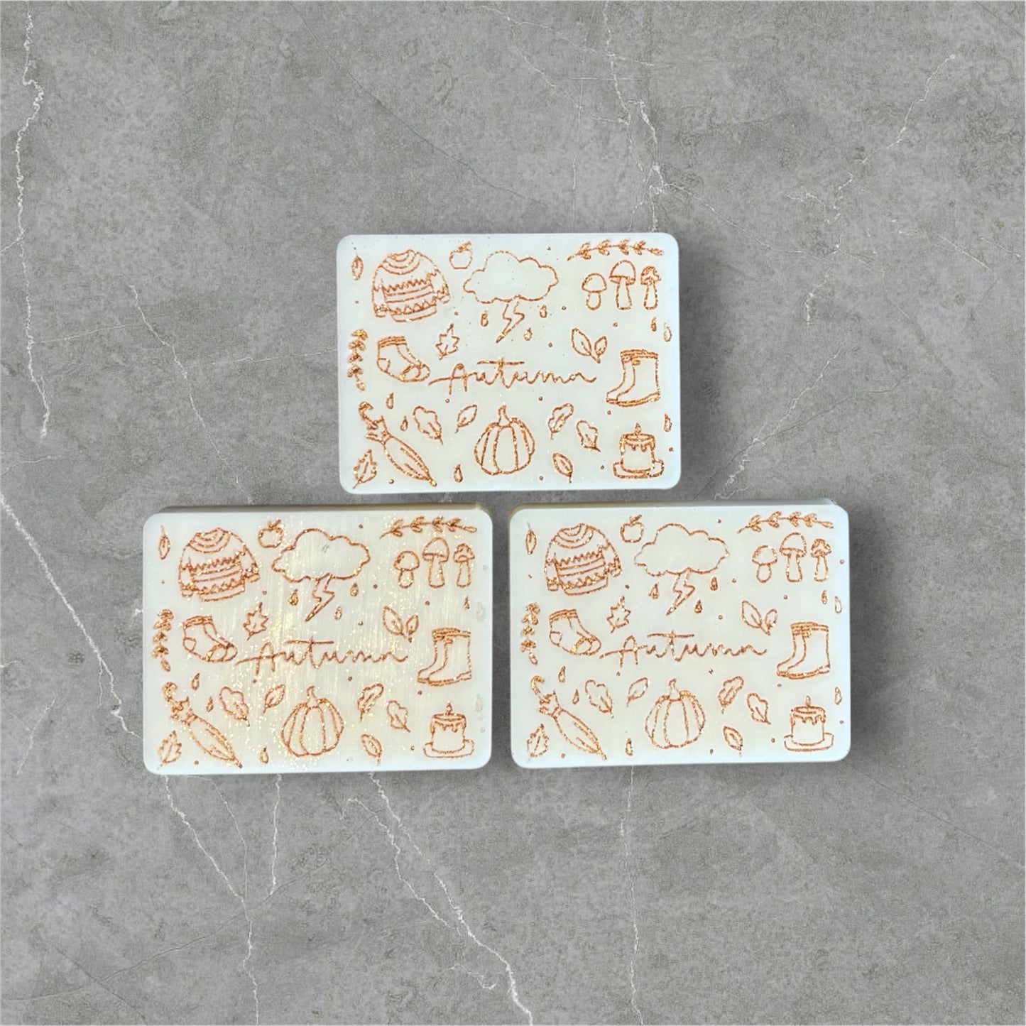 Autumn hand painted wax melts