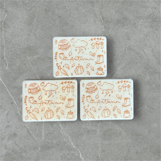 Autumn hand painted wax melts